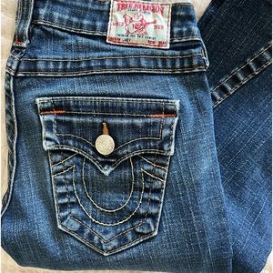 True Religion bootcut size 26 inseam 27.5inches . Vintage excellent condition.